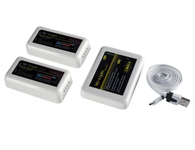 Mi Light Wifi RGB jeladó + 2 db vezérlő 