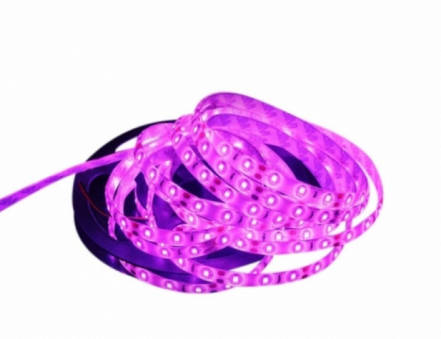 LEDmaster Prémium 60 LED/méteres 12 V-os kültéri pink LED szalag 5m/ tekercs 