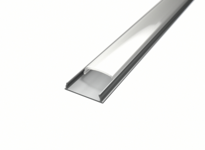 Ledprofiles Flexibilis aluprofil, opál fedéllel, 2 méteres szál 