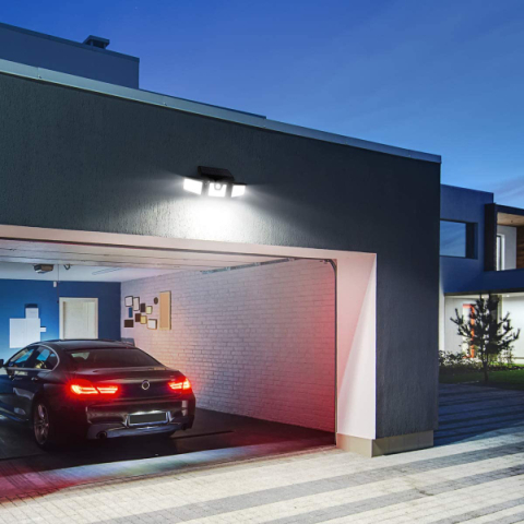 MasterLED Solar LED napelemes reflektor 15 W-os mozgásérzékelővel