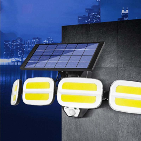 MasterLED Solar LED napelemes reflektor 20W-os mozgásérzékelővel