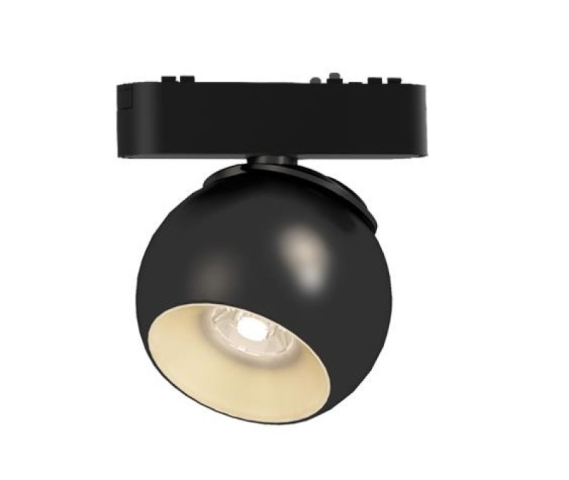 MasterLED LUXO Mars 10-W-os  fekete mágneses sínes lámpa, 4000K, 48V 
