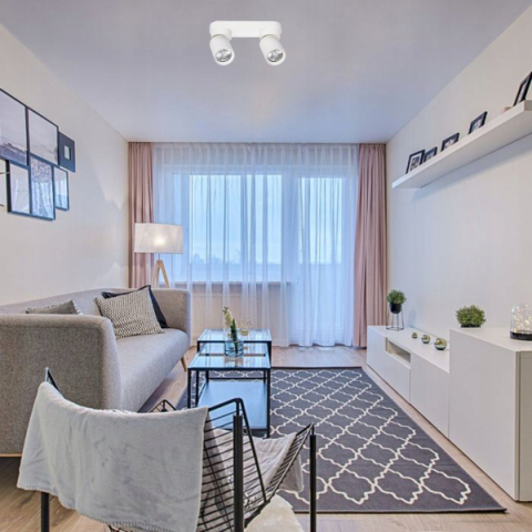 MasterLED Timo GU10 foglalatú, 2-es fehér mennyezeti lámpa