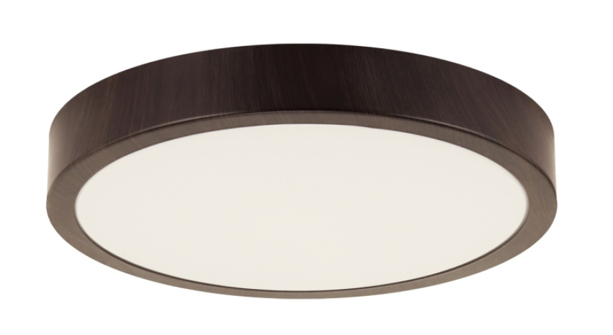 Strühm ATUT kör alakú 36W-os LED lámpa, wenge, 480x480 mm, IP44-es védettségű 