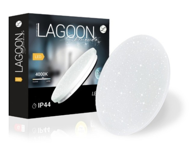 Lagoon Skinande 72 W-os ø600 mm kerek natúr fehér mennyezeti lámpa IP44-es védettségű 