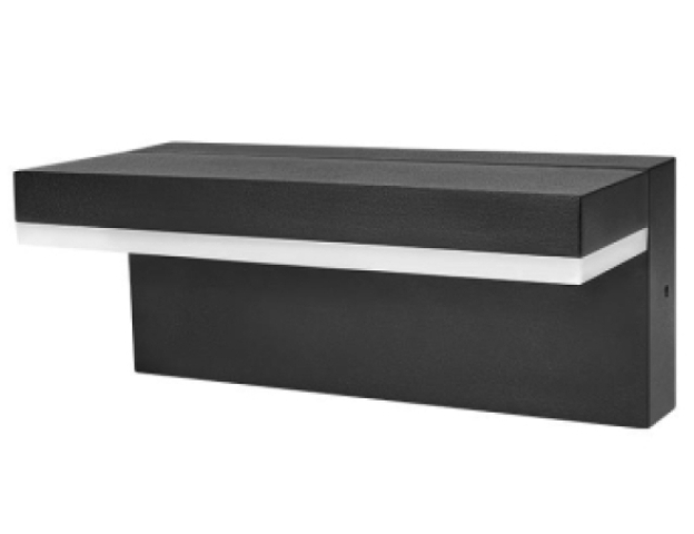 MasterLED Hestio 9W-os natúr fehér, fekete oldalfali lámpa 