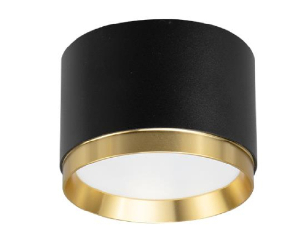 MasterLED Lumet fekete/arany mennyezeti lámpatest, GX53-as foglalattal 