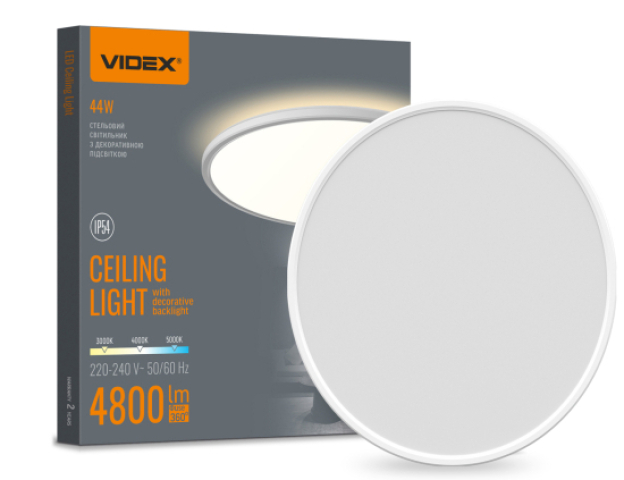 Videx mennyezeti lámpa, állítható színhőmérséklettel 4800Lm 3000K/4000K/5000K ...